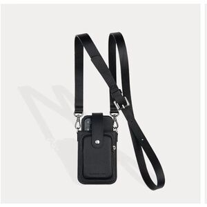 Bandolier emma Hailey black silver  holster crossbody iphone case/belt/strap set